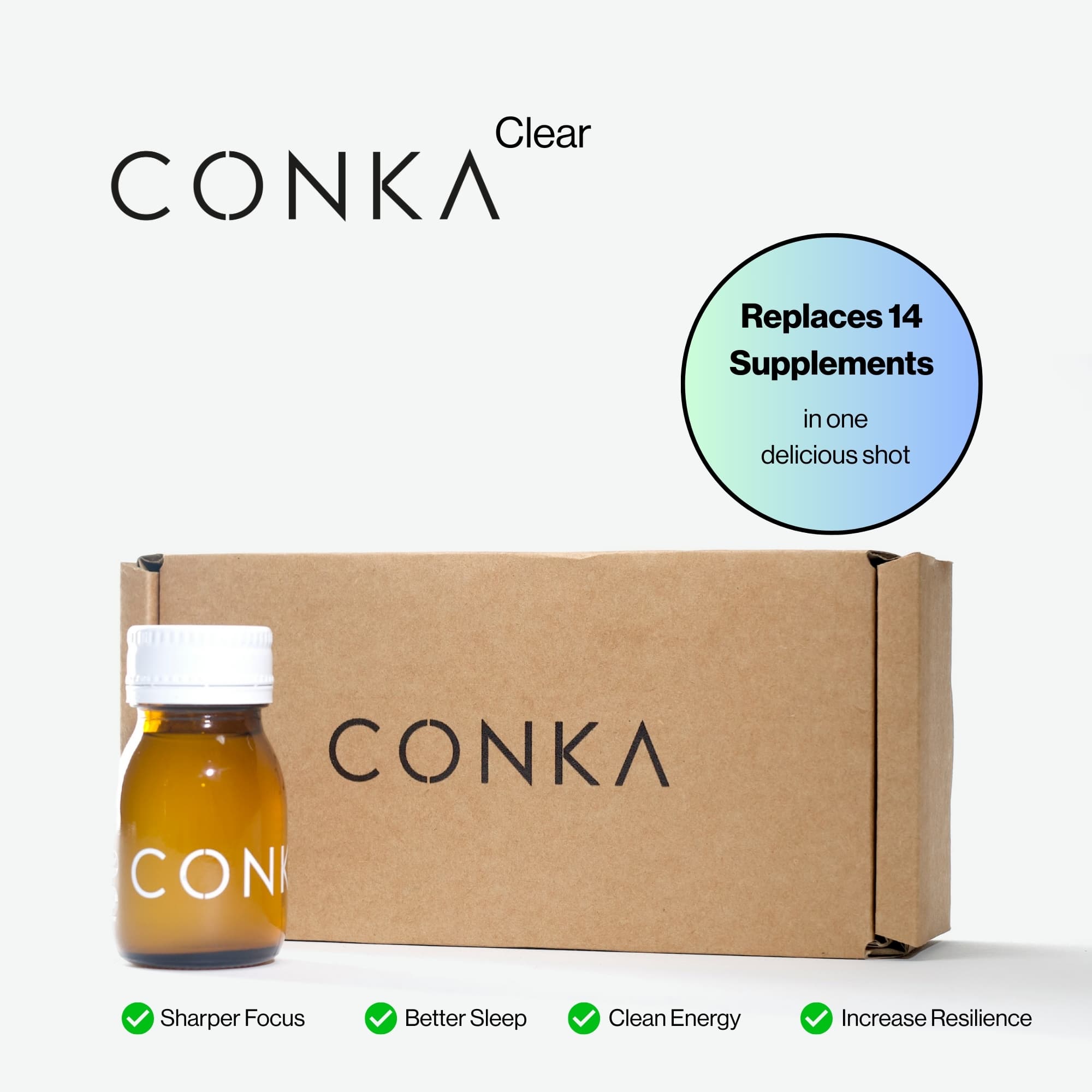 CONKA Clear bottle - view 1