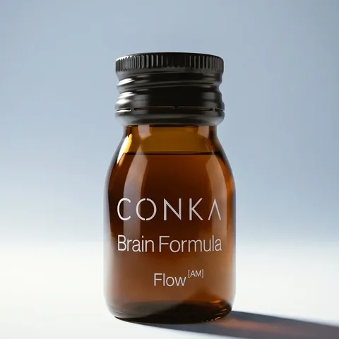 A bottle of CONKA Flow
