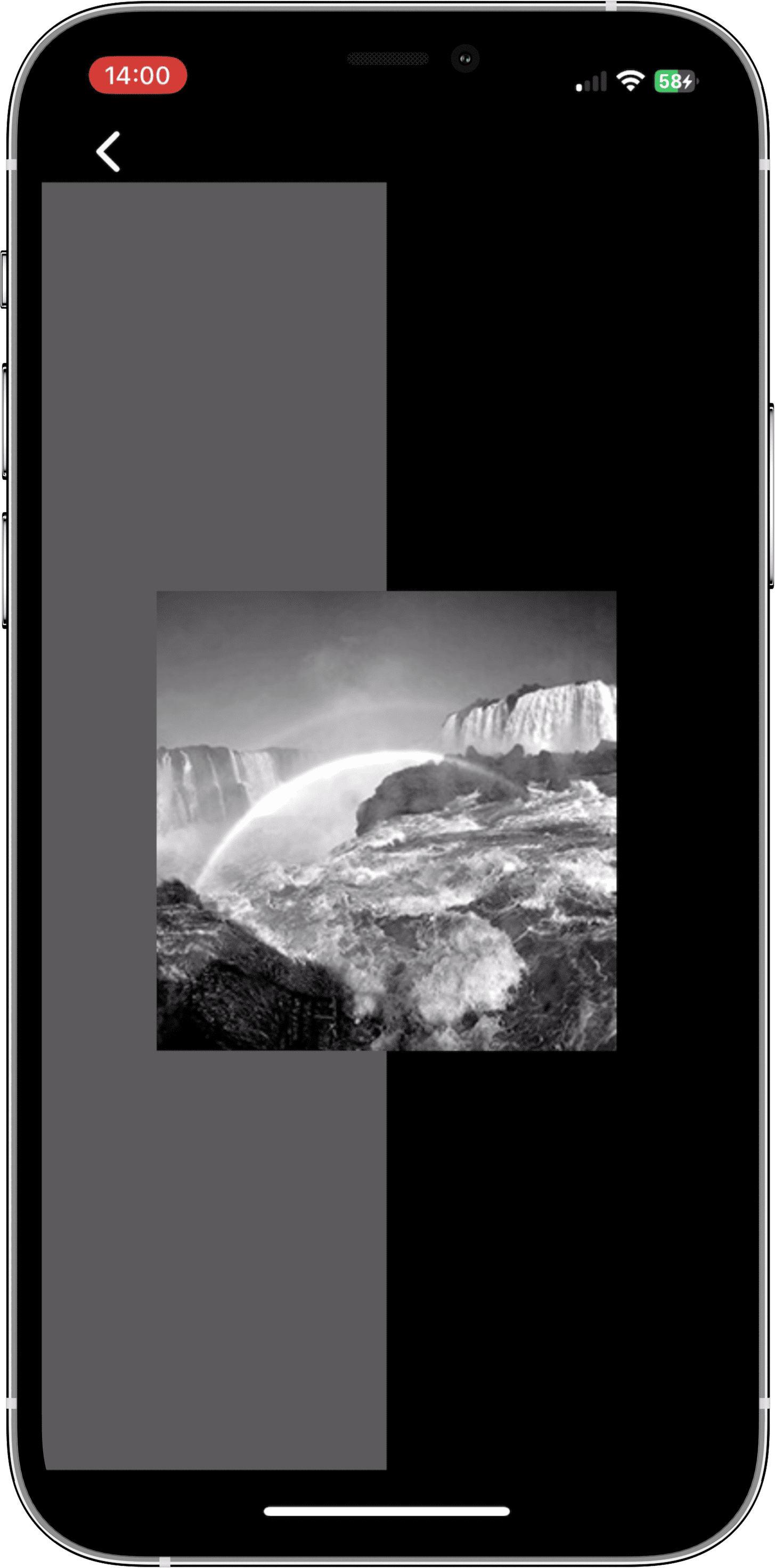 The CONKA cognitive test running in the app