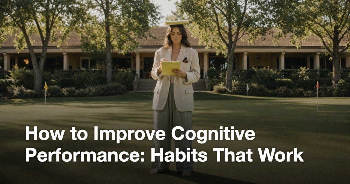 How to Improve Cognitive Performance: Habits That Work