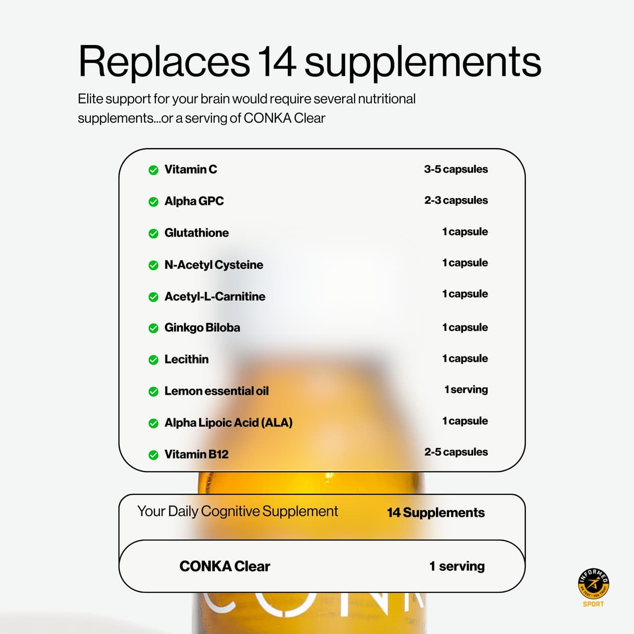 CONKA Clear bottle - view 4