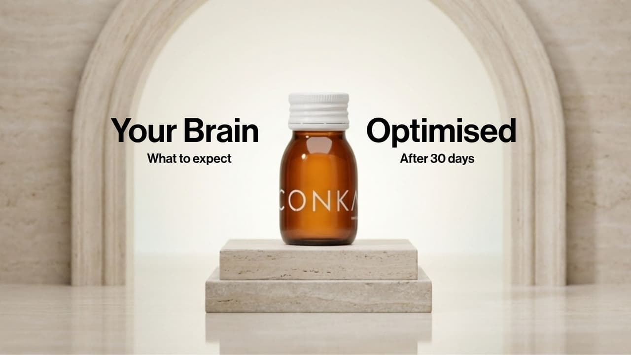 CONKA Clear, your brain optimised after 30 days