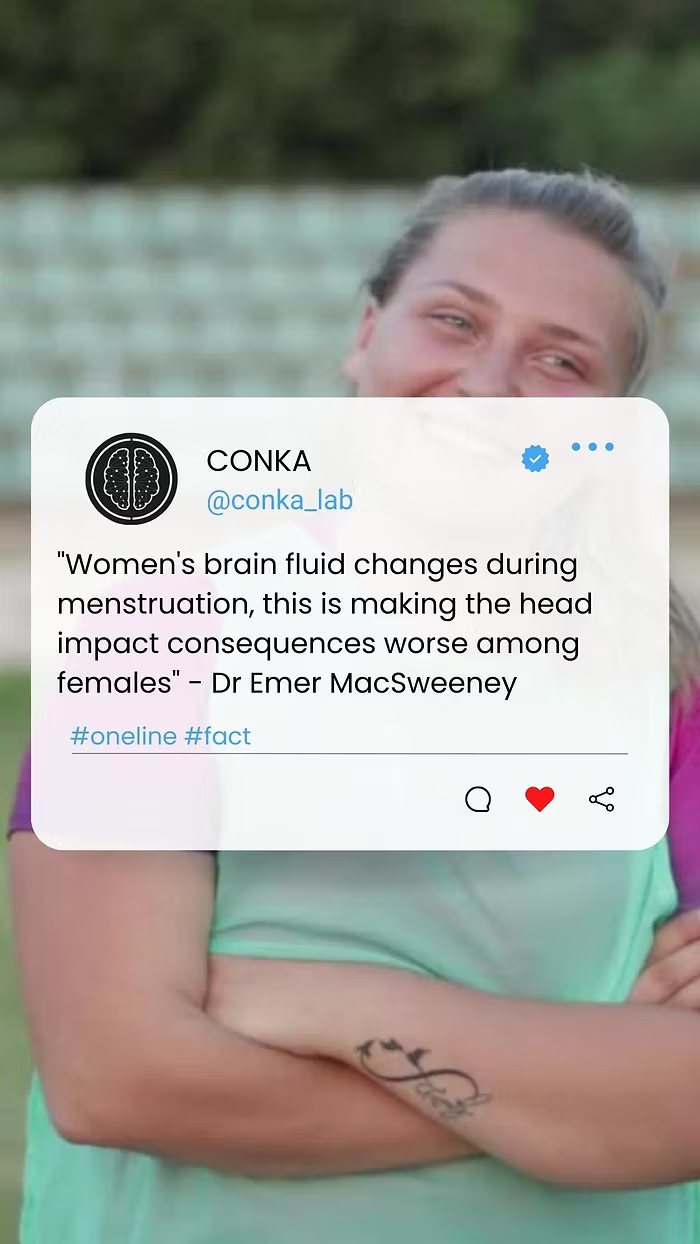 Women sport is worse... for concussion.